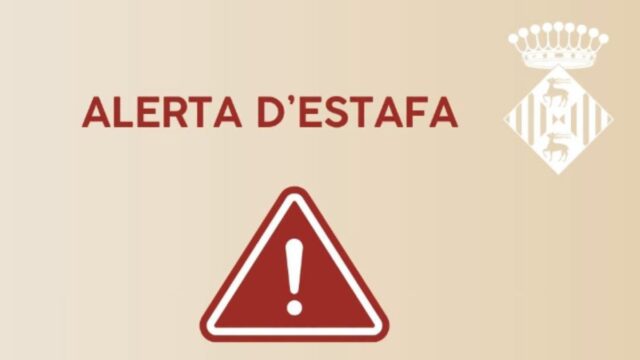 Imatge de l'avís a xarxes socials de l'estafa que circula al municipi (Ajuntament de Cervera)